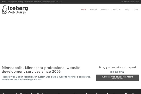 icebergwebdesign.com site used Iceberg-child