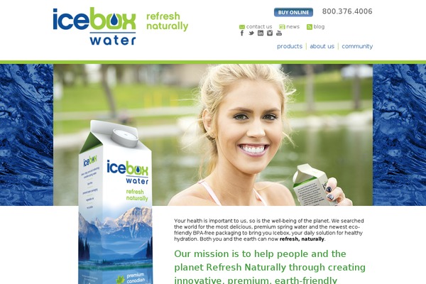 icebox-water.com site used Icebox