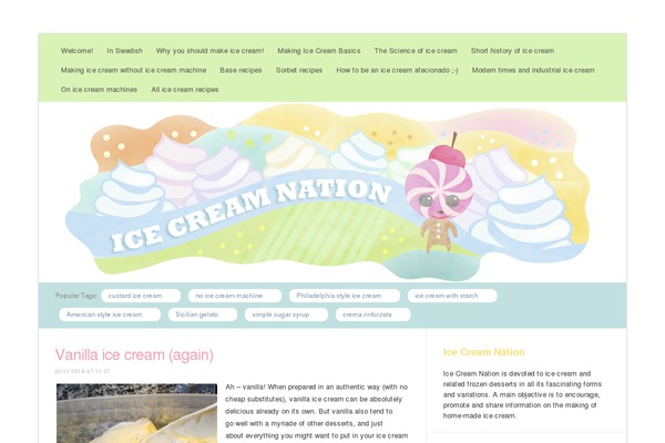 icecreamnation.org site used Hueman-child-theme