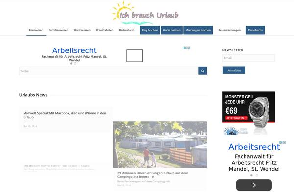 Enfold theme site design template sample