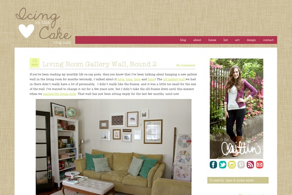 icingonthecakeblog.com site used Icingonthecakeblog