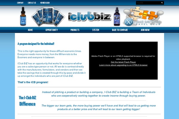 iclubbiz.com site used Iclubbiz