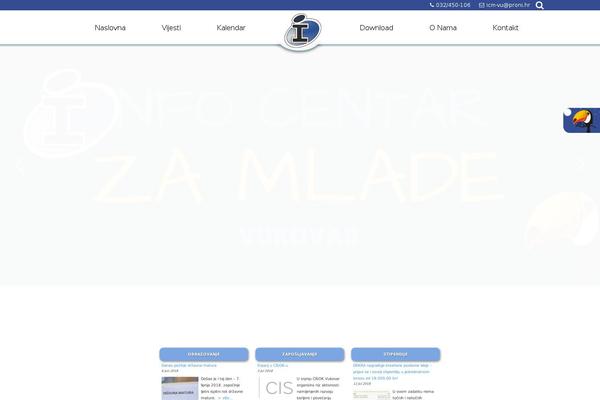 Info theme site design template sample