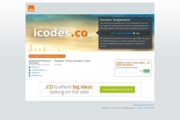 icodes theme websites examples