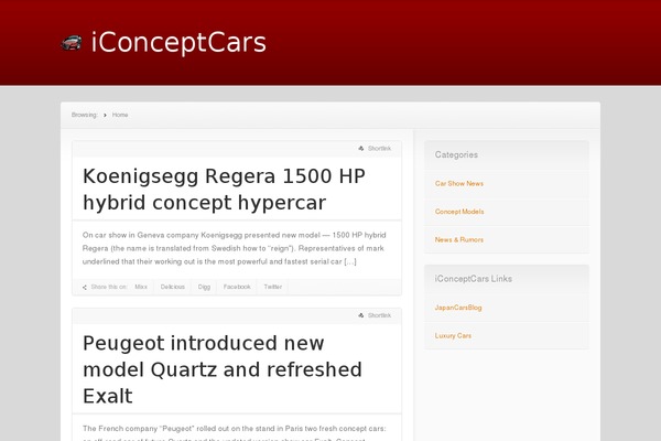 iconceptcars.com site used News