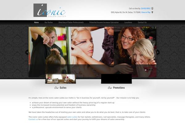 Iconic theme site design template sample