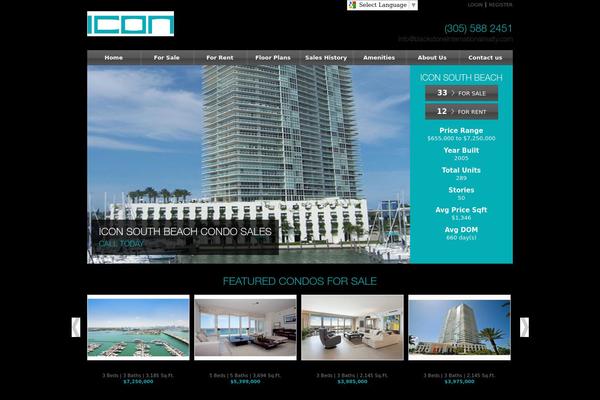 iconinsouthbeach.com site used One-tower