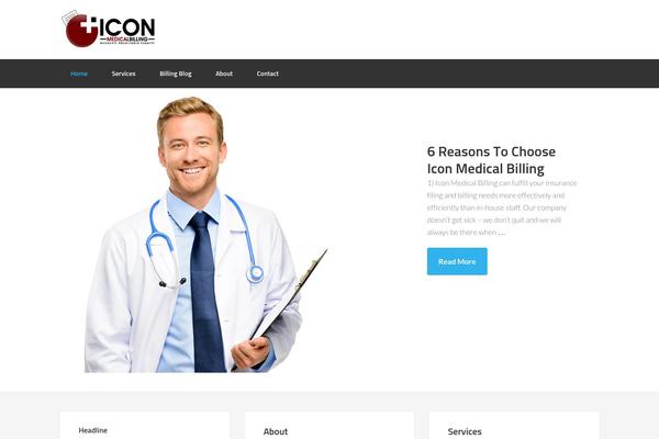 Enterprise Pro theme site design template sample