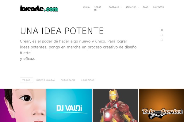 icrearte.com site used GridStack