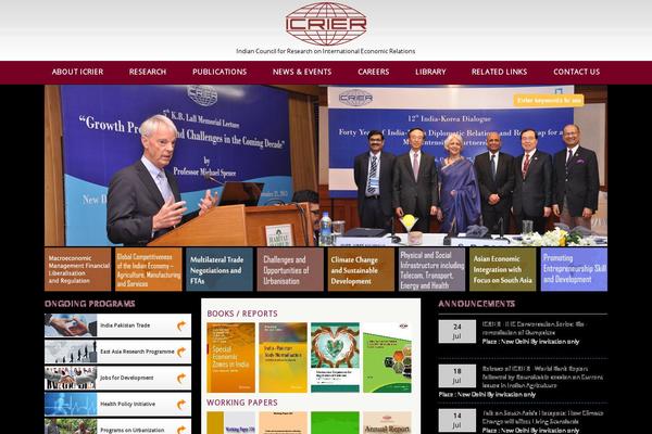 icrier.org site used Icrier