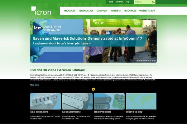 icron.com site used Icron