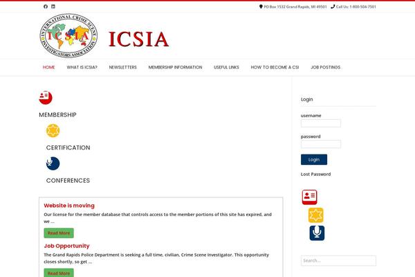 icsia.org site used Conica-child