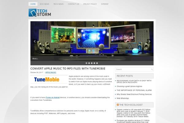Techstorm theme site design template sample
