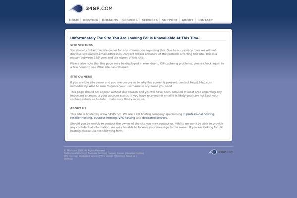 Spun theme site design template sample