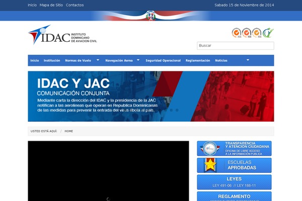 idac.gob.do site used Idac-master