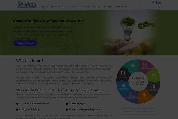 idaminfra.com site used Idam