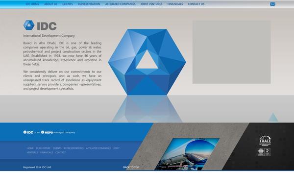Idc theme site design template sample