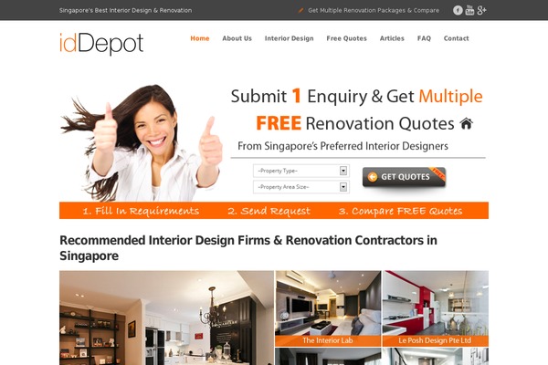 iddepot.com.sg site used Indepot