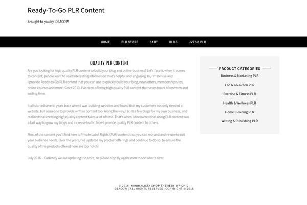 Thesis 1.8.3 theme site design template sample