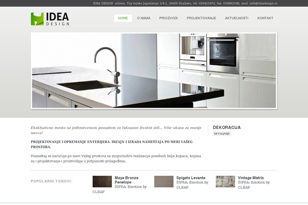 ideadesign.rs site used Ideadesign