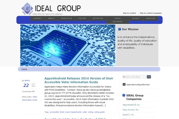 ideal-group.org site used Templegate
