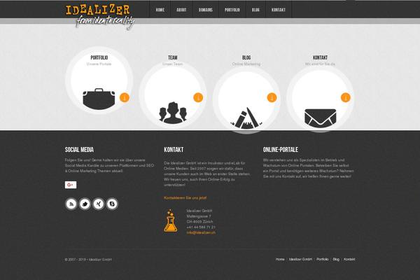 AGT Noname Ajax theme site design template sample