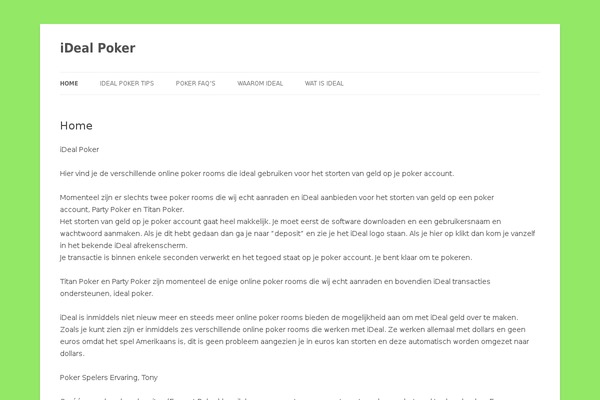 WordPress website example screenshot
