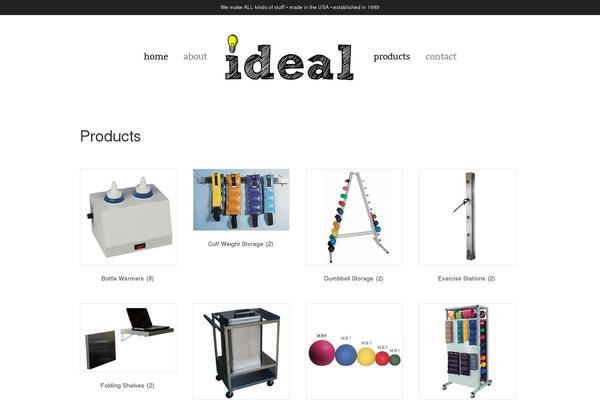 Ideal theme site design template sample