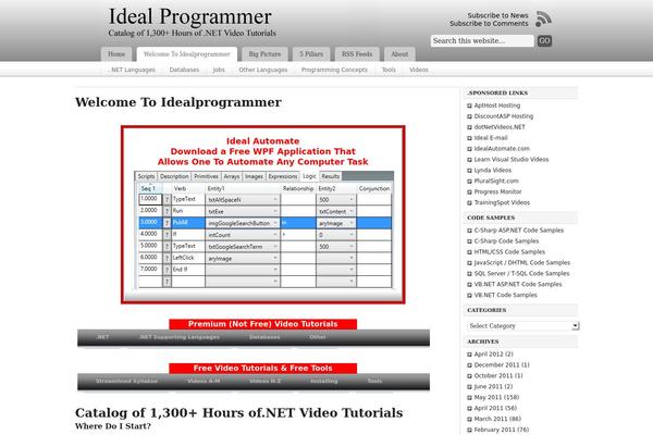 idealprogrammer.com site used Chrome-44556
