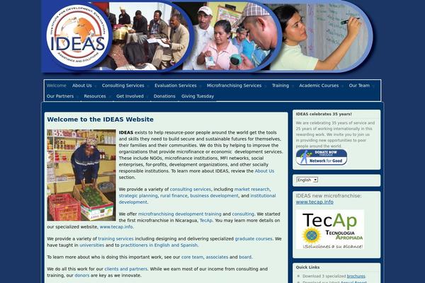 WordPress website example screenshot