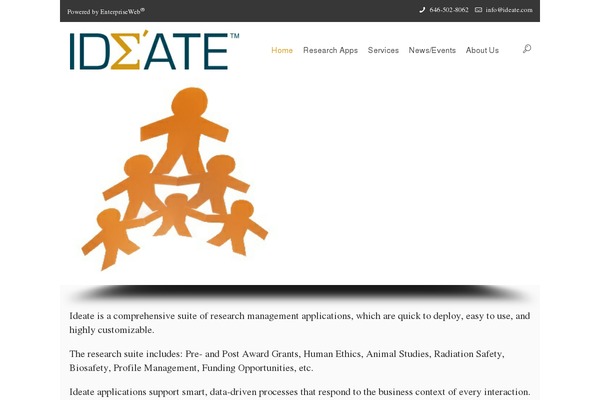 ideate.com site used Cake-premium-wordpress-theme