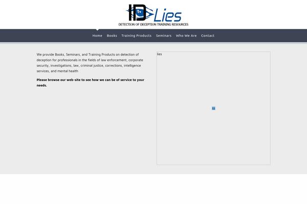 identifyinglies.com site used Lies