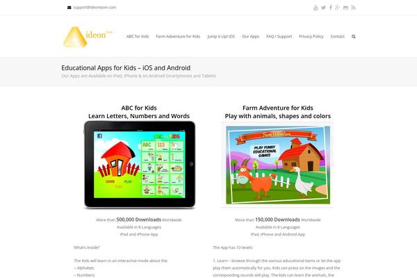 WordPress website example screenshot