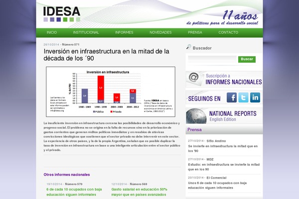 idesa.org site used Idesa-theme