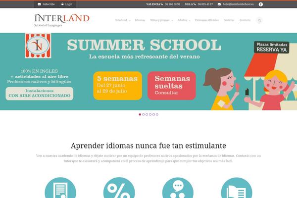 idiomasenvalencia.es site used Modernize-flexibility-of-wordpress