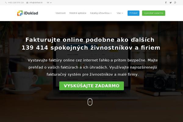 idoklad.sk site used Solitea-idoklad