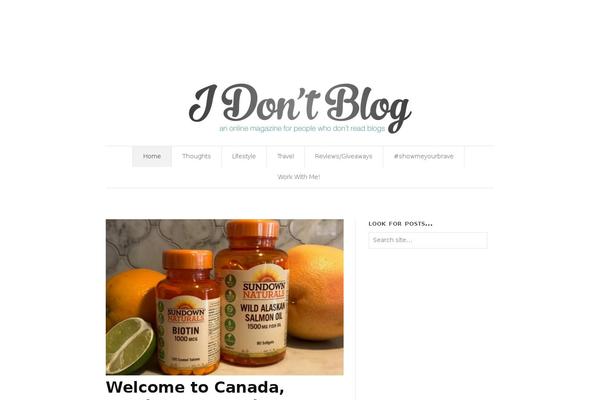 idontblog.ca site used Watson-child