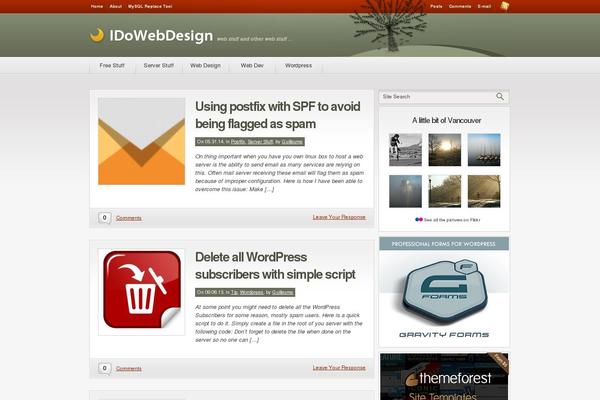 idowebdesign.ca site used Convergence