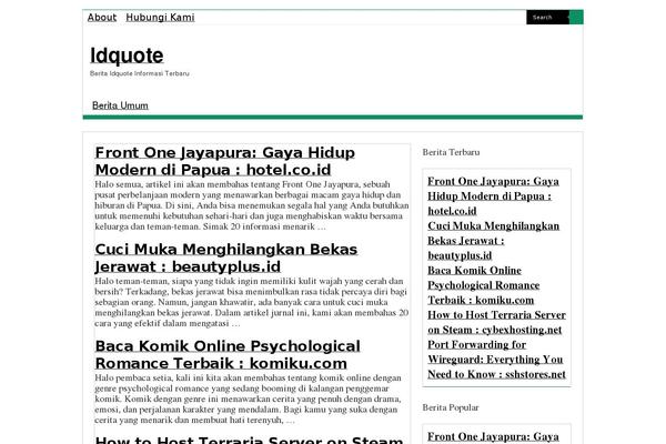 WordPress website example screenshot