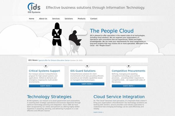Ids theme site design template sample