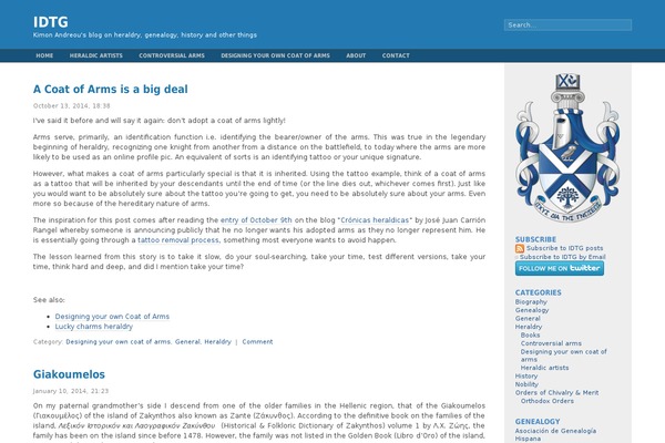 idtg.org site used Fluid Blue