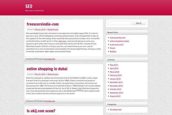 Sydney theme site design template sample