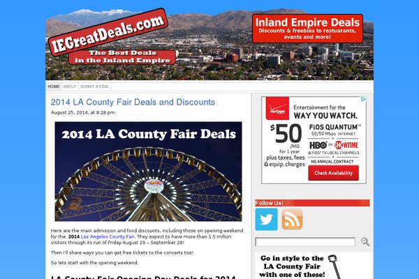 WordPress website example screenshot