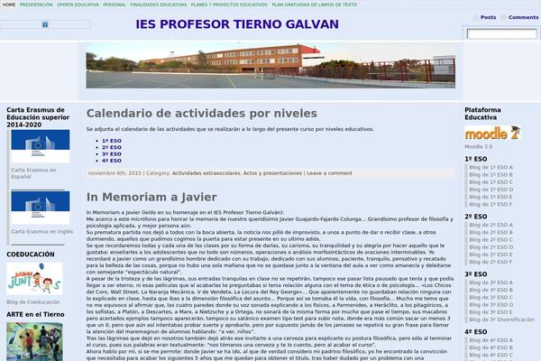 WordPress website example screenshot