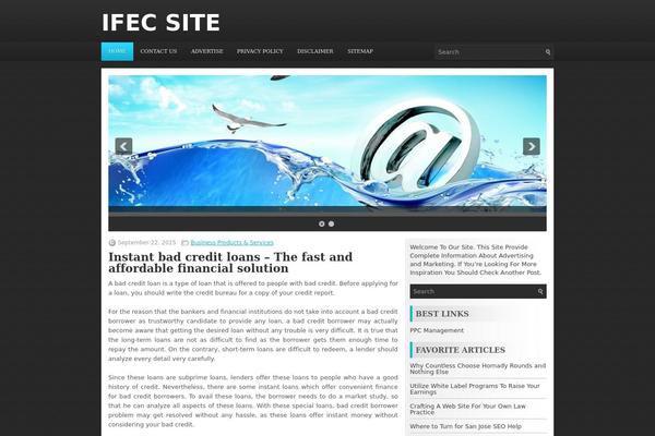 WordPress website example screenshot