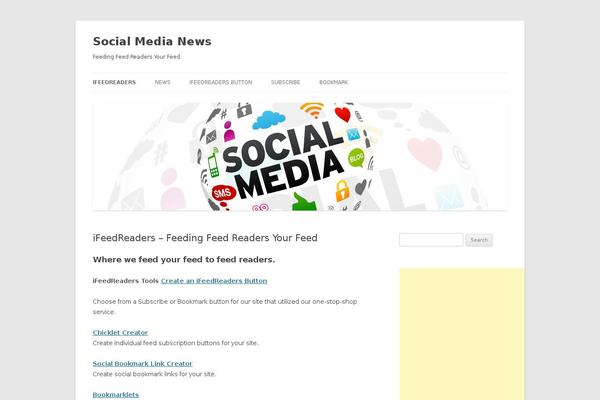 Twenty Twelve theme site design template sample