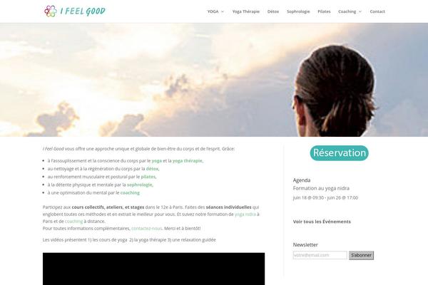 Divi theme site design template sample