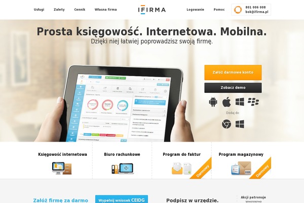 ifirma.pl site used Sit