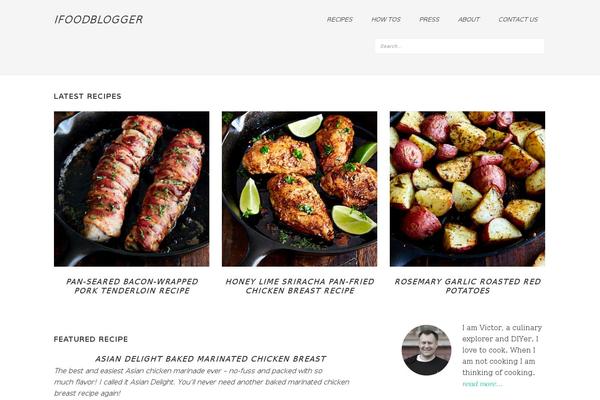 ifoodblogger.com site used Foodiepro-v420