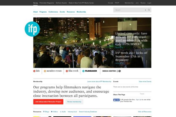 ifp.org site used The-gotham